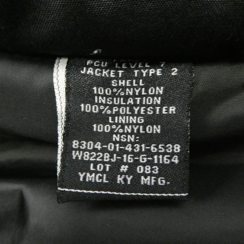 ワイエムシーエルケーワイ LEVEL7 JACKET TYPE2 レベル7 モンスターパーカー 中綿 ジャケット ブラック ブラック系 L【中古】