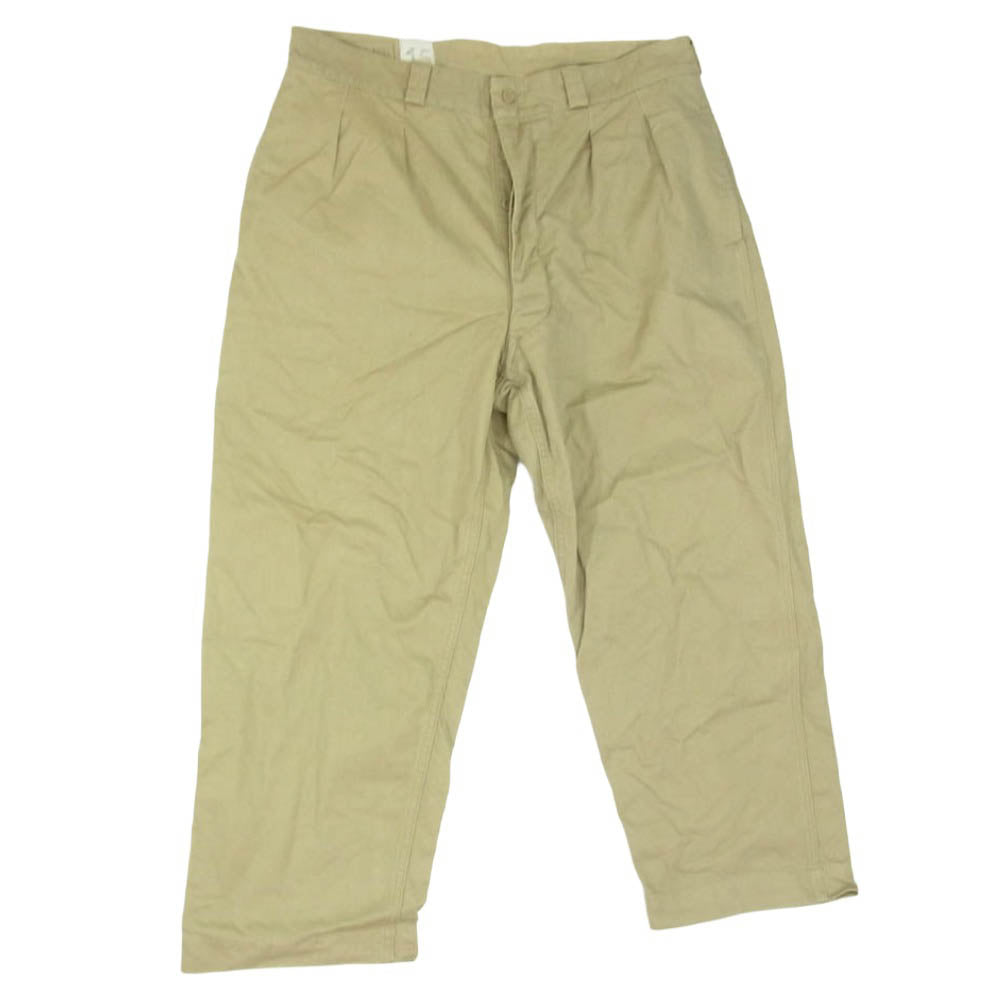 ミリタリー ヴィンテージ 50’s FRENCH MILITARY フランス軍 SOCIETE ARIEL AIZENAY Ｍ-52 2タック チノ トラウザーズ パンツ ブラウン系 15【中古】