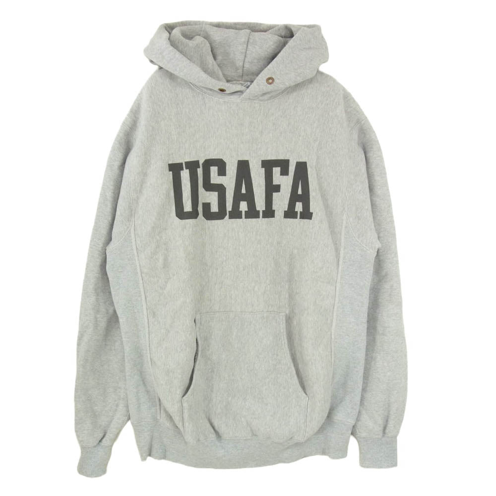 Buzz Rickson's バズリクソンズ USAFA REVERSE SWEAT PARKA リバース スウェット プルオーバー パーカー フーディー グレー系 XL【中古】