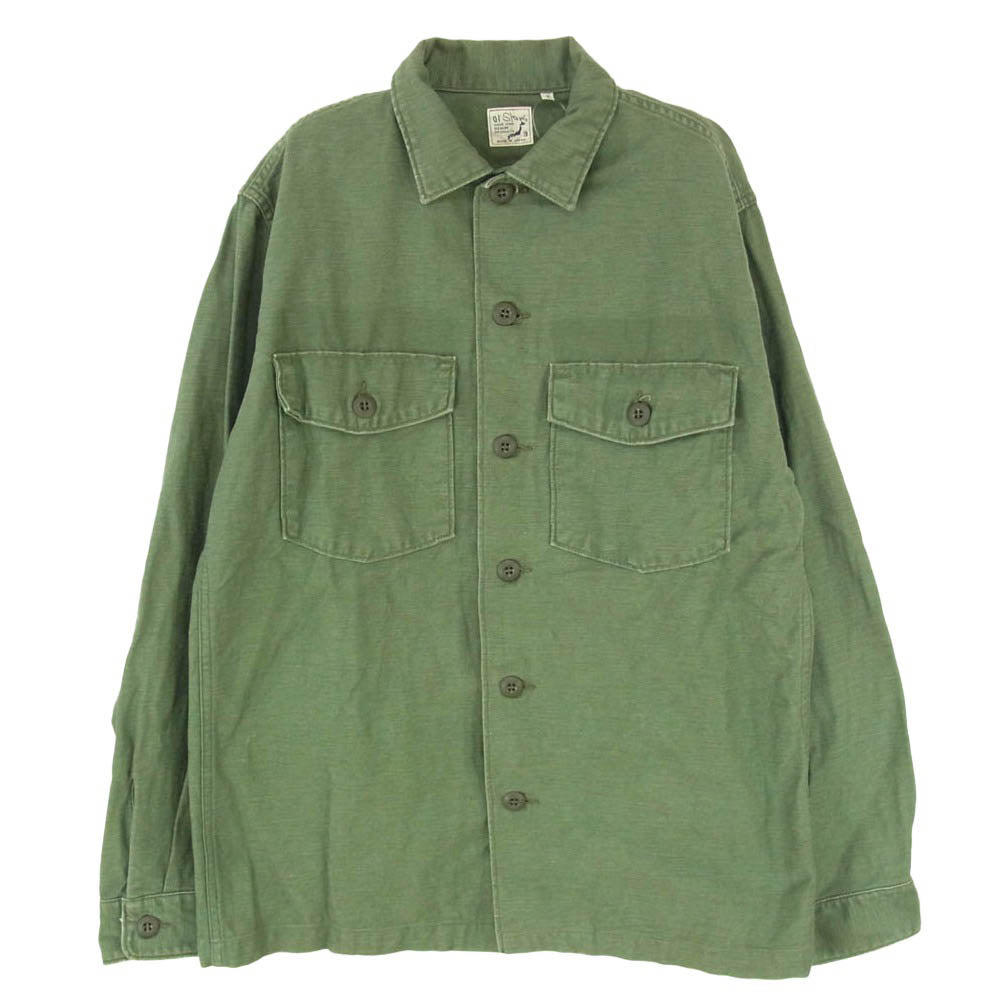 orSlow オアスロウ U.S.ARMY ファティーグ シャツ ミリタリー シャツ ジャケット カーキ系 3【中古】