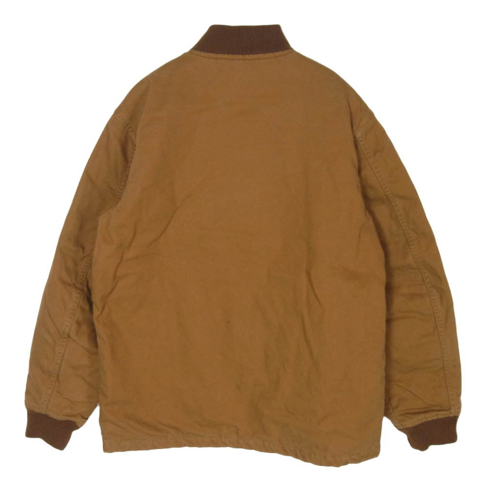 STANDARD CALIFORNIA スタンダードカリフォルニア Duck Work Jacket W Quilted ダック地 裏地キルティング ワーク ジャケット ブルゾン ライトブラウン系 L【中古】