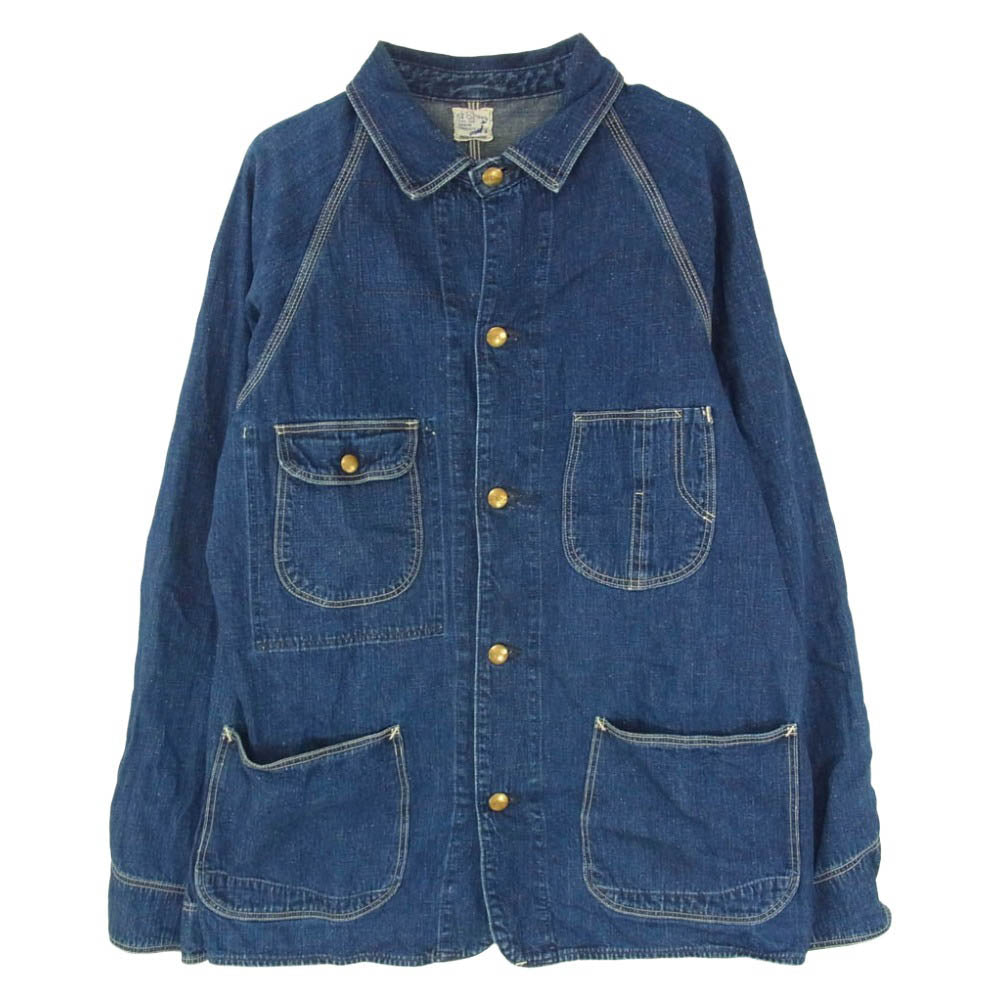 orSlow オアスロウ 50's DENIM COVERALL 1950年 モデル デニム カバーオール ジャケット インディゴブルー系 4【中古】