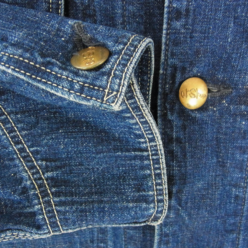 orSlow オアスロウ 50's DENIM COVERALL 1950年 モデル デニム カバーオール ジャケット インディゴブルー系 4【中古】