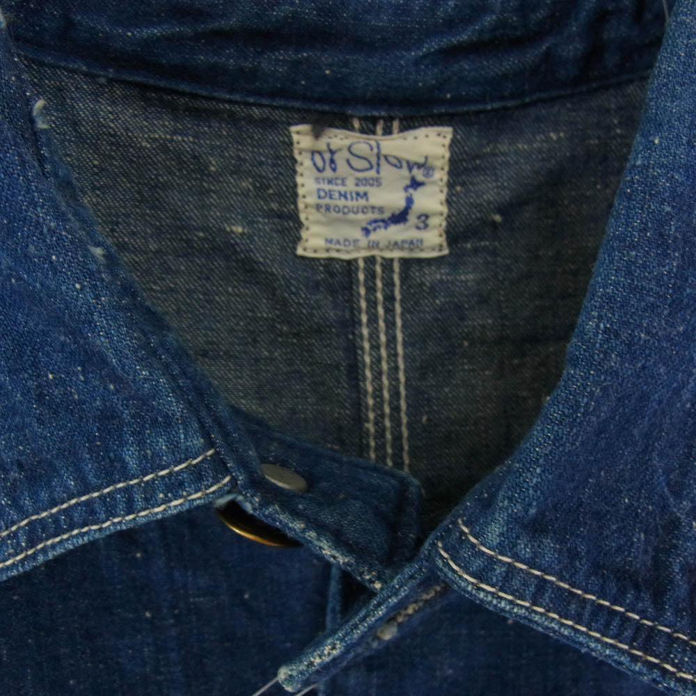 orSlow オアスロウ 50's DENIM COVERALL 1950年 モデル デニム カバーオール ジャケット インディゴブルー系 3【中古】