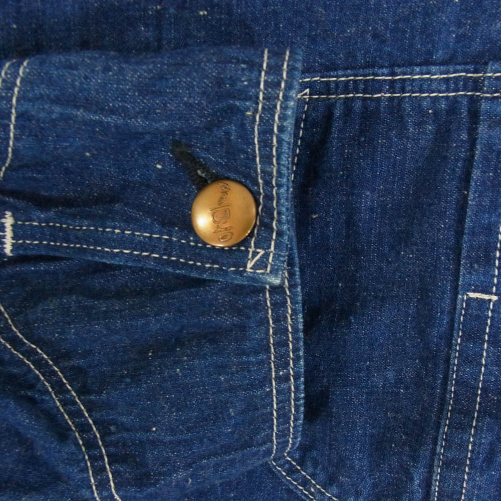 orSlow オアスロウ 50's DENIM COVERALL 1950年 モデル デニム カバーオール ジャケット インディゴブルー系 3【中古】