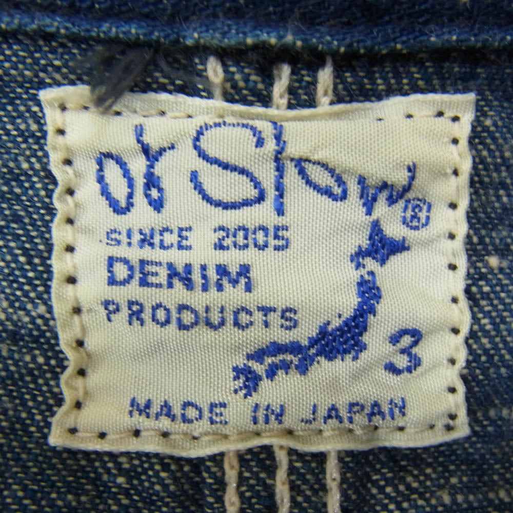 orSlow オアスロウ 50's DENIM COVERALL 1950年 モデル デニム カバーオール ジャケット インディゴブルー系 3【中古】