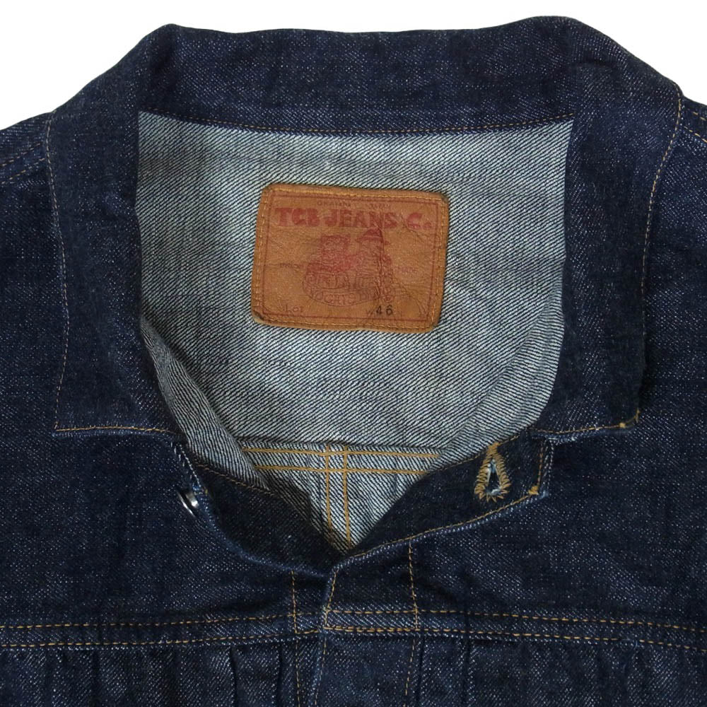 TCB jeans ティージービージーンズ 20's Jacket 1st TYPE ファースト タイプ デニム ジャケット シンチバック付 インディゴブルー系 46【中古】