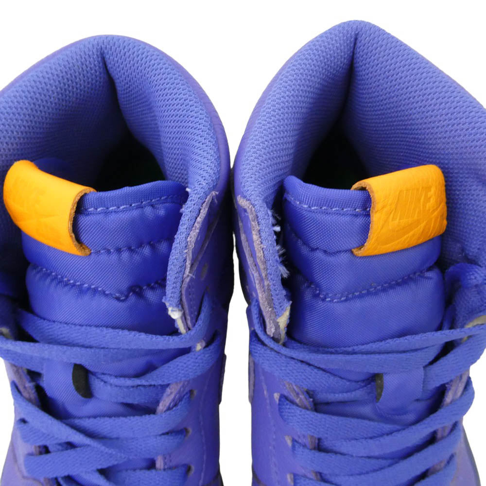 NIKE ナイキ 17AW AJ5997-555 Air Jordan 1 Retro High Gatorade Rush Violet AJ1 エアジョーダン レトロ ハイ ゲータレード ラッシュ バイオレット スニーカー パープル系 27.5cm【中古】