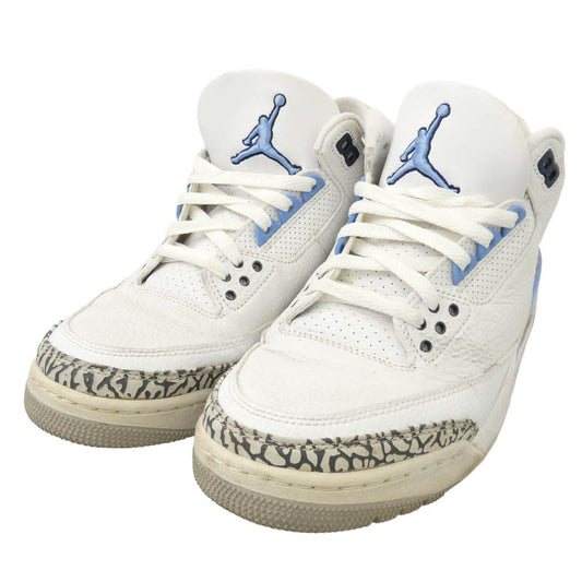 NIKE ナイキ 20SS CT8532-104 Air Jordan 3 Retro UNC エアジョーダン レトロ ローカット スニーカー マルチカラー系 27cm【中古】