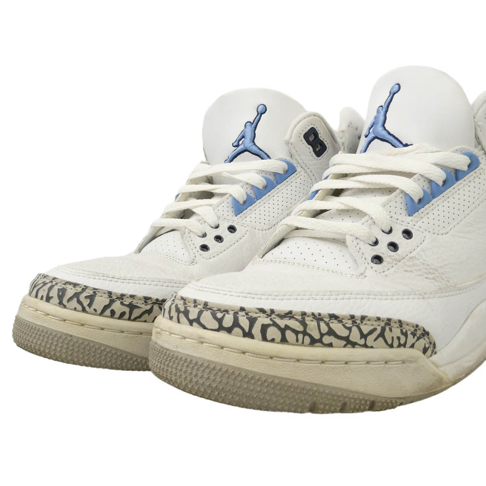 NIKE ナイキ 20SS CT8532-104 Air Jordan 3 Retro UNC エアジョーダン レトロ ローカット スニーカー マルチカラー系 27cm【中古】