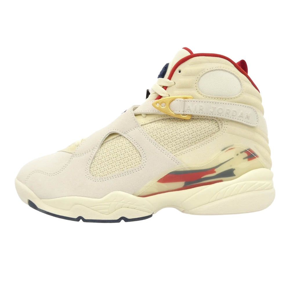 NIKE ナイキ 23AW FJ2850-107 × SoleFly Air Jordan 8 Retro SP Mi Casa Es Su Casa ソールフライ エアジョーダン レトロ ミカサエススカサ ローカット スニーカー オフホワイト系 28.5cm【新古品】【未使用】【中古】