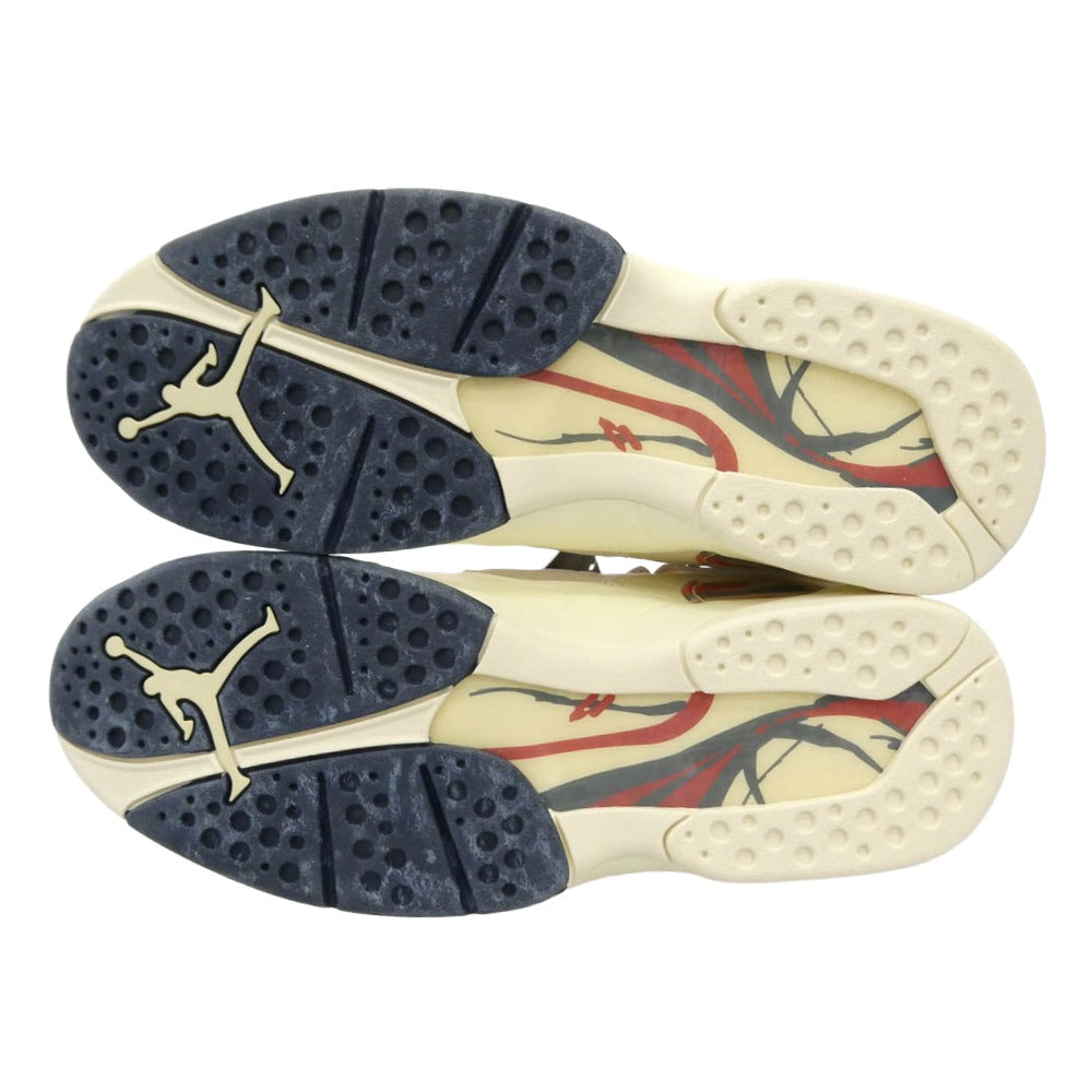 NIKE ナイキ 23AW FJ2850-107 × SoleFly Air Jordan 8 Retro SP Mi Casa Es Su Casa ソールフライ エアジョーダン レトロ ミカサエススカサ ローカット スニーカー オフホワイト系 28.5cm【新古品】【未使用】【中古】