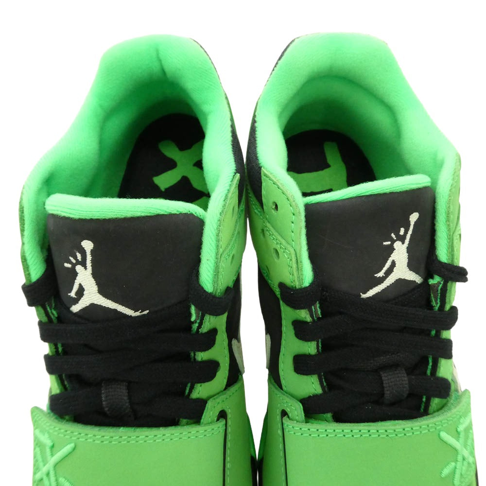 NIKE ナイキ 26SS IM9113-300 × Travis Scott ordan Jumpman Jack 【フェイクバスターズ鑑定済】 CJ1 T Rexx Green Spark トラヴィススコット ジャンプマンジャック グリーンスパーク スニーカー ライトグリーン系 ブラック系 28cm【新古品】【未使用】【中古】