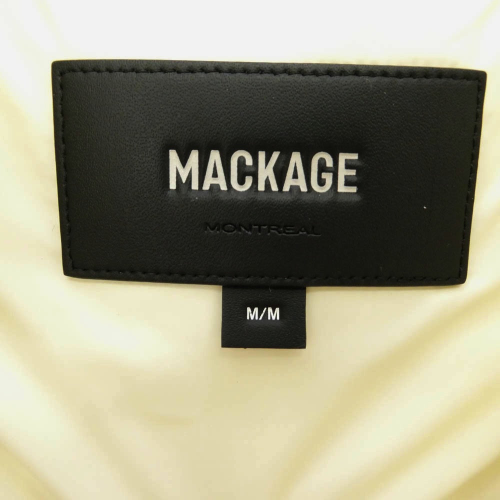 マッカージュ EDANA-TD エダナ ボア ダウンジャケット オフホワイト系 M【中古】