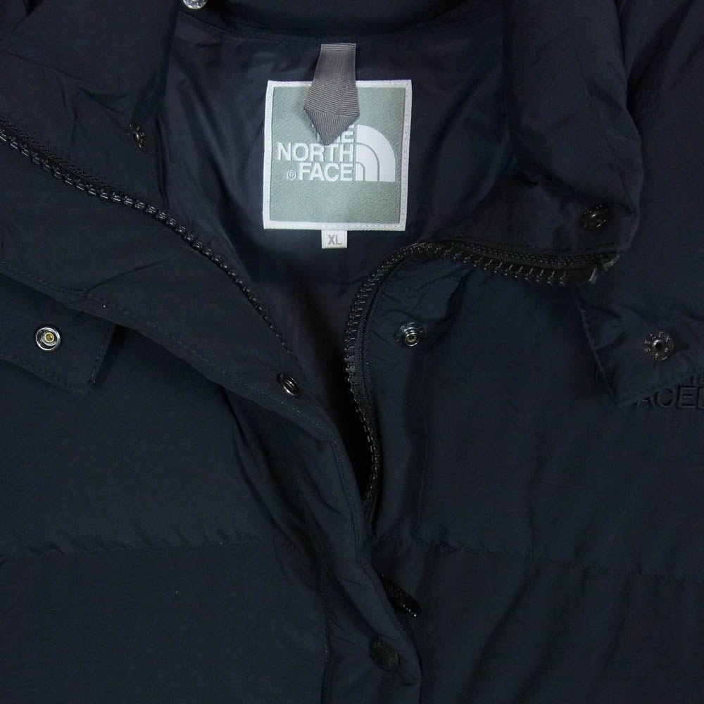 THE NORTH FACE ノースフェイス NDW91839 CAMP SIERRA LONG COAT キャンプ シェラ ロングコート ダウンジャケット ブラック系 XL【美品】【中古】
