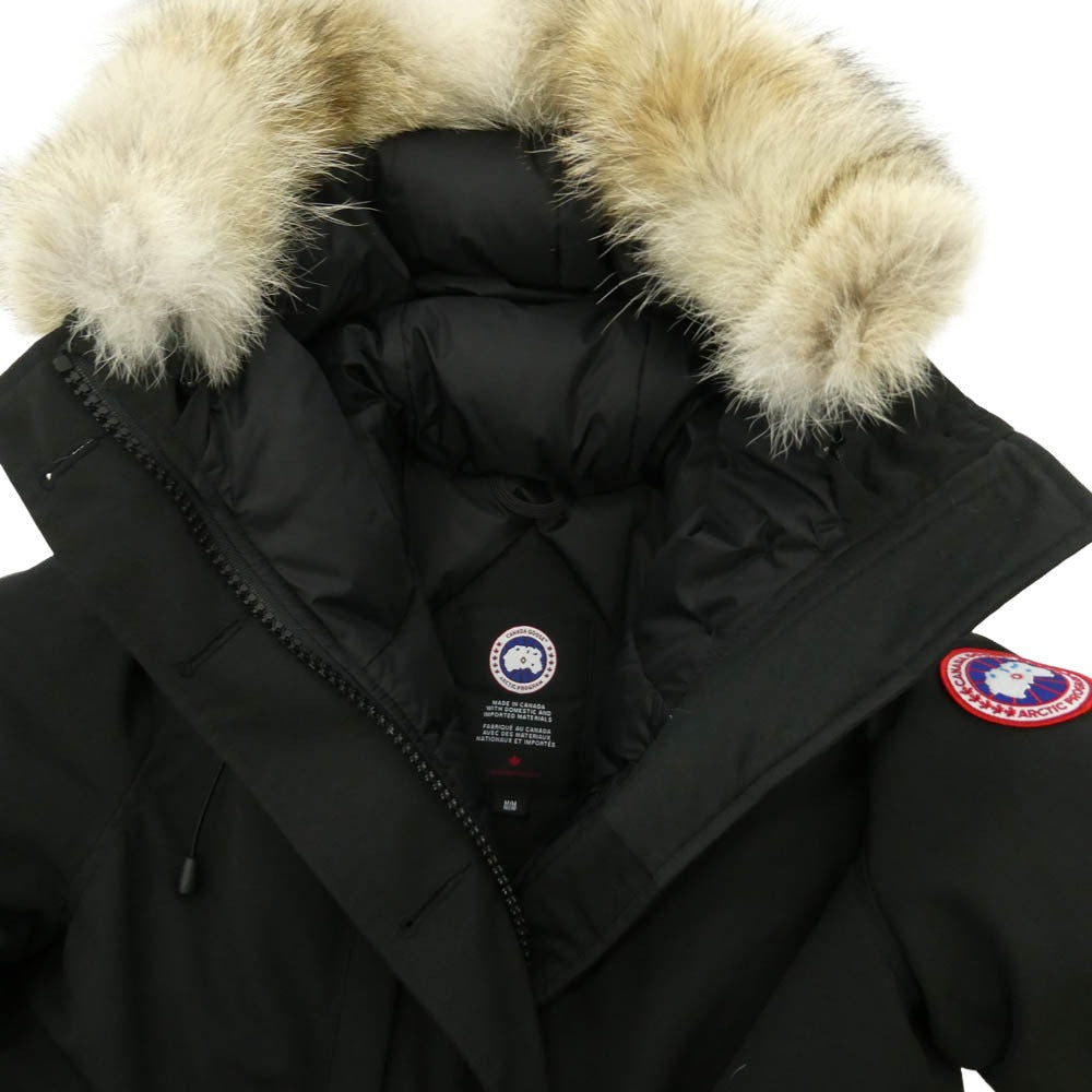 CANADA GOOSE カナダグース 2300JL サザビーリーグタグ CHARLOTTE PARKA ジャパンフィット シャーロット パーカ ダウンジャケット ブラック系 M【中古】
