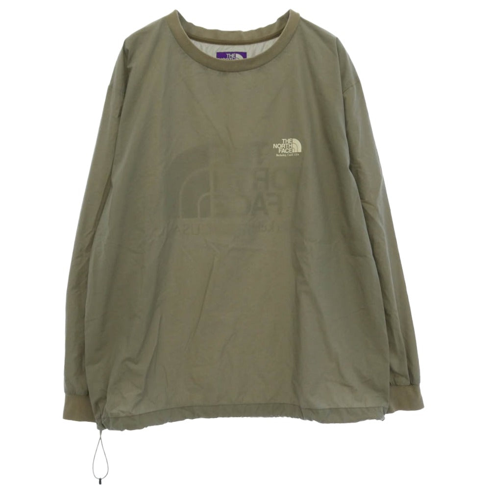 THE NORTH FACE ノースフェイス NP2170N PURPLE LABEL パープルレーベル ナイロン 長袖 ロングスリーブ カットソー Tシャツ ロンT モスグリーン系【中古】