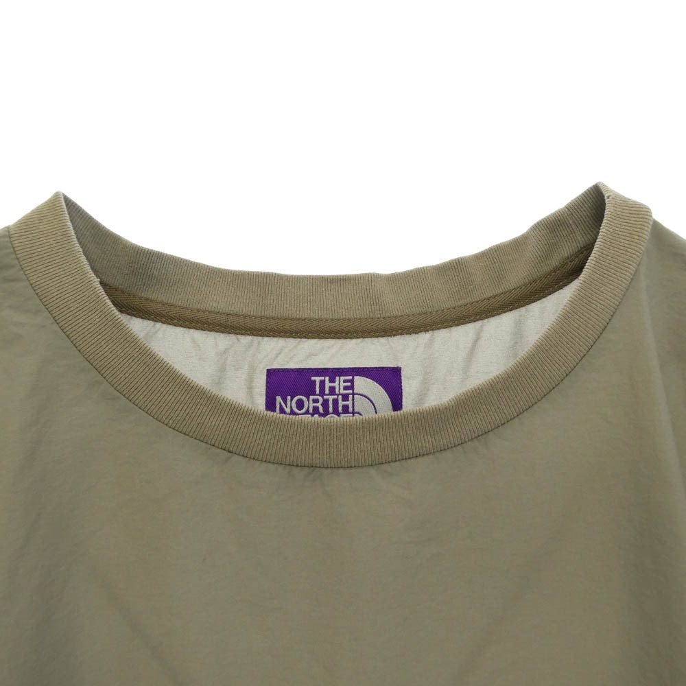 THE NORTH FACE ノースフェイス NP2170N PURPLE LABEL パープルレーベル ナイロン 長袖 ロングスリーブ カットソー Tシャツ ロンT モスグリーン系【中古】