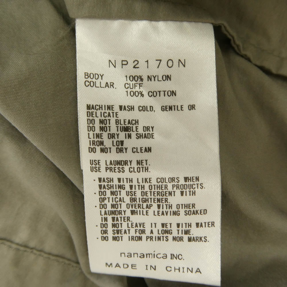 THE NORTH FACE ノースフェイス NP2170N PURPLE LABEL パープルレーベル ナイロン 長袖 ロングスリーブ カットソー Tシャツ ロンT モスグリーン系【中古】