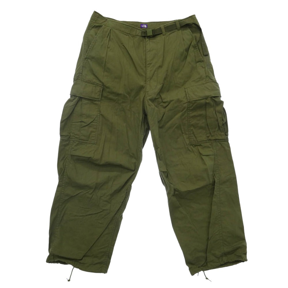 THE NORTH FACE ノースフェイス N25FC067 Purple Label パープル レーベル Ripstop Field Cargo Pants リップストップ カーゴ パンツ カーキ系 34【中古】