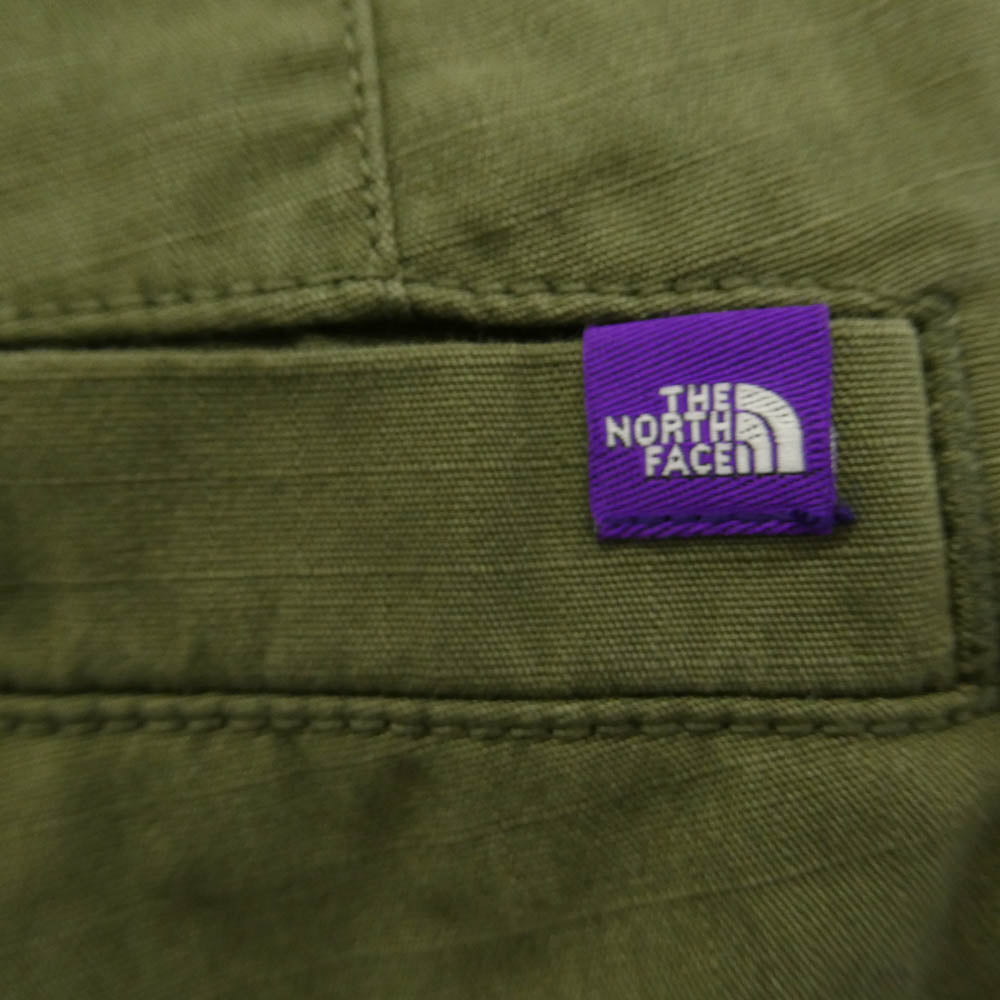 THE NORTH FACE ノースフェイス N25FC067 Purple Label パープル レーベル Ripstop Field Cargo Pants リップストップ カーゴ パンツ カーキ系 34【中古】
