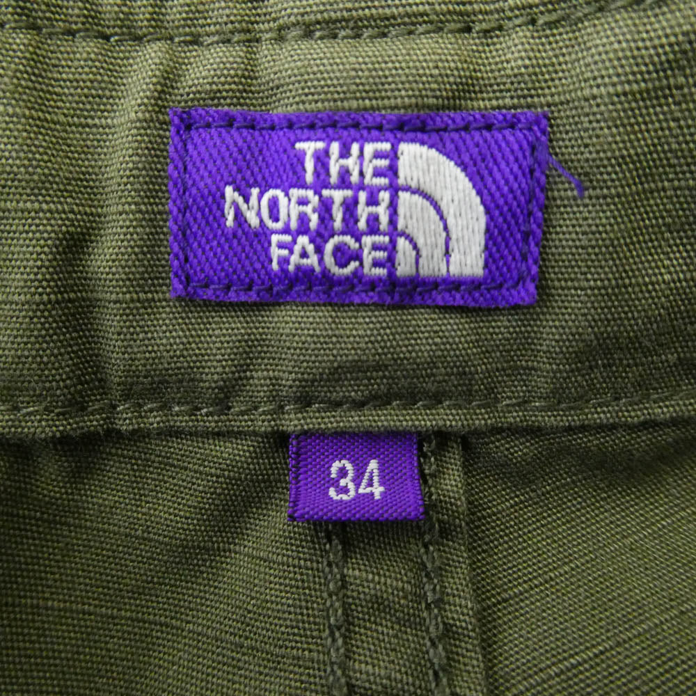 THE NORTH FACE ノースフェイス N25FC067 Purple Label パープル レーベル Ripstop Field Cargo Pants リップストップ カーゴ パンツ カーキ系 34【中古】