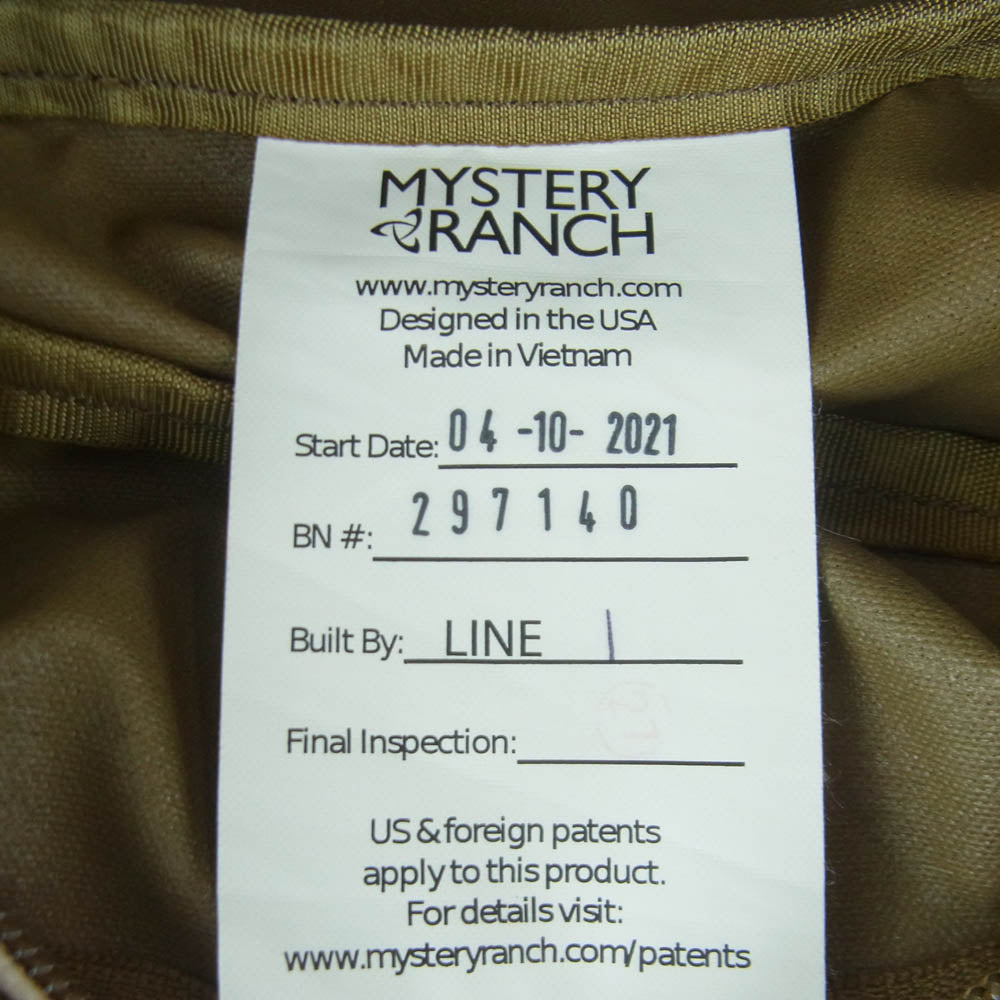 MYSTERY RANCH ミステリーランチ 297140 DAYPACK LID デイパックリッド バックパック カーキ系【中古】