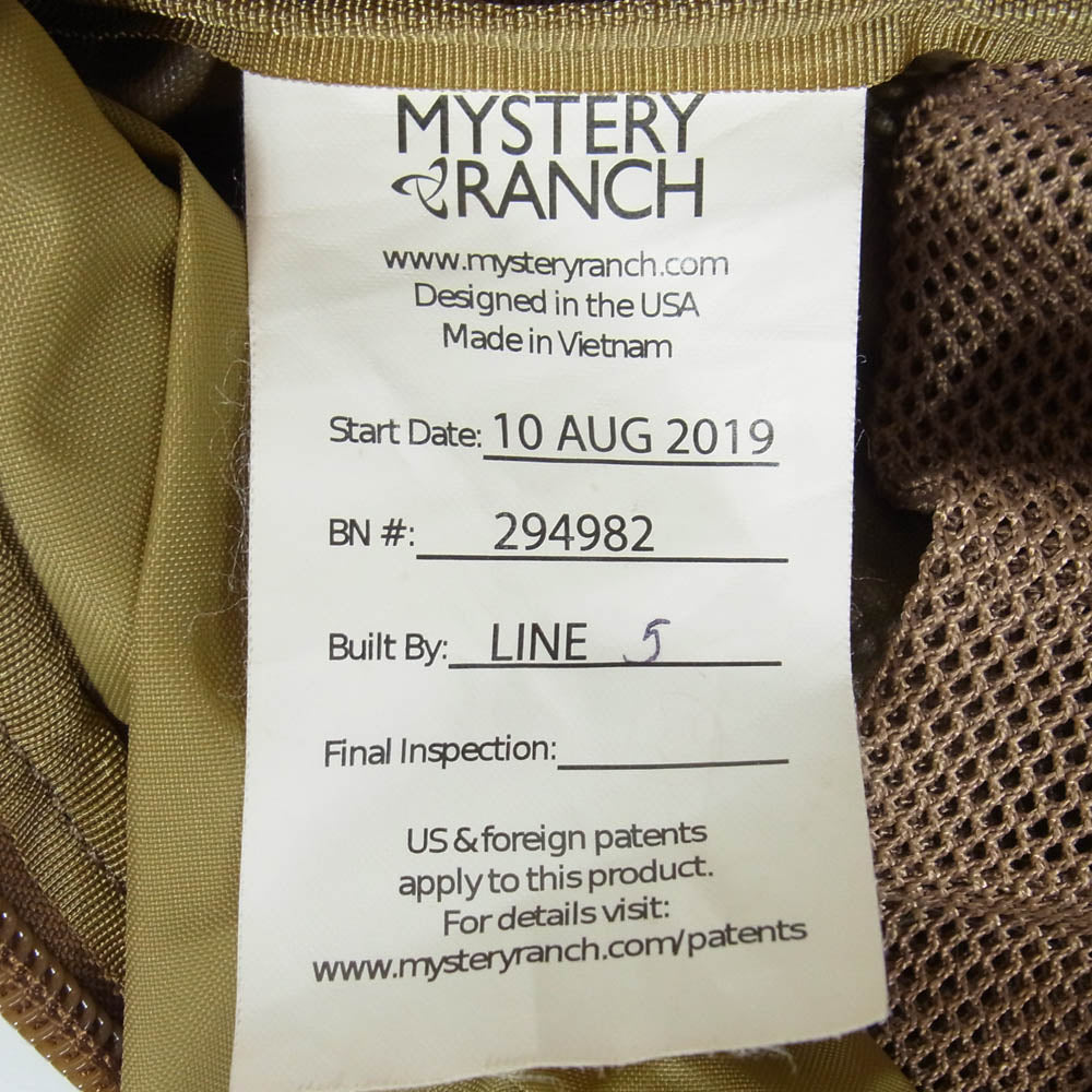 MYSTERY RANCH ミステリーランチ 2 DAY ASSAULT 2 デイアサルト バックパック リュック ブラウン系【中古】