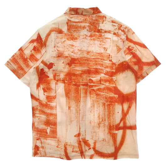 Supreme シュプリーム 21AW SUP-FW21-284 Christopher Wool S/S Shirt Red クリストファー ウール ショートスリーブ 半袖 シャツ レッド系 L【中古】