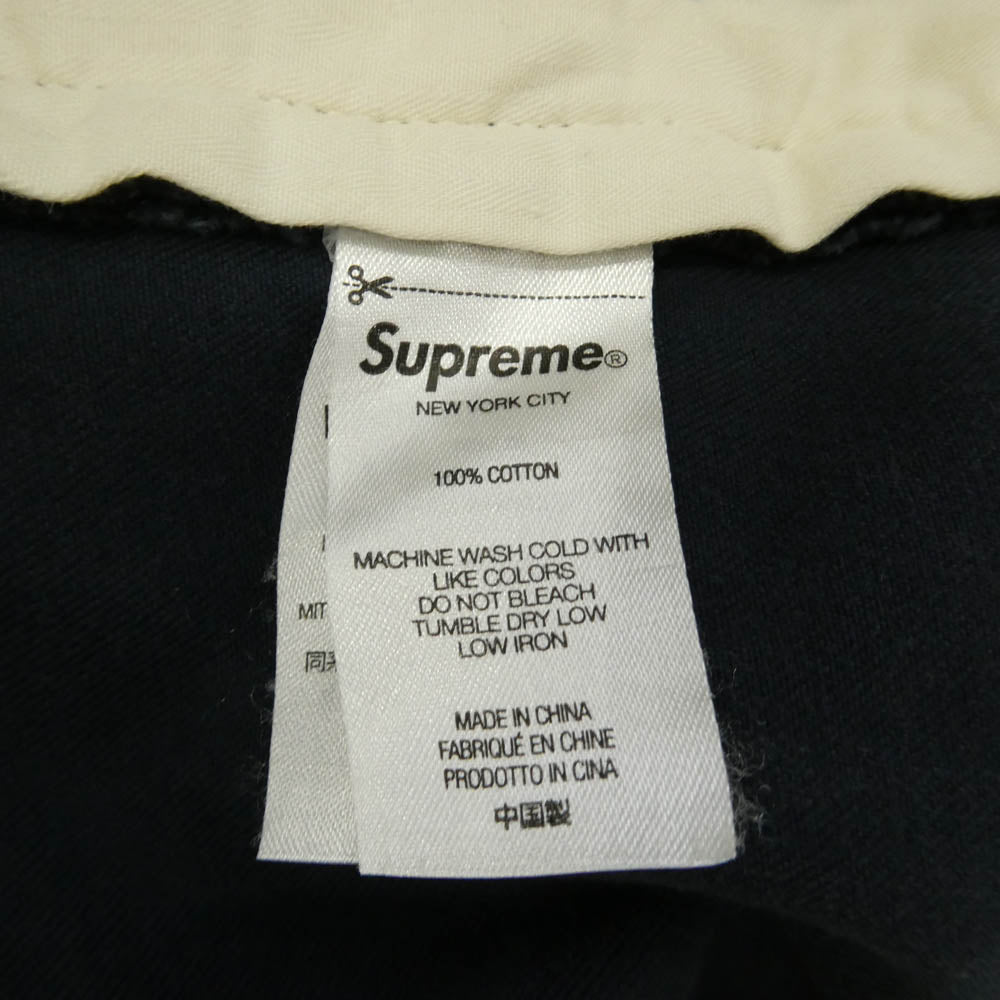 Supreme シュプリーム 25SS SUP-SS25-WEEK14-007 Chino Pant Navy ワッペン ロゴ チノ パンツ ネイビー系 30【中古】