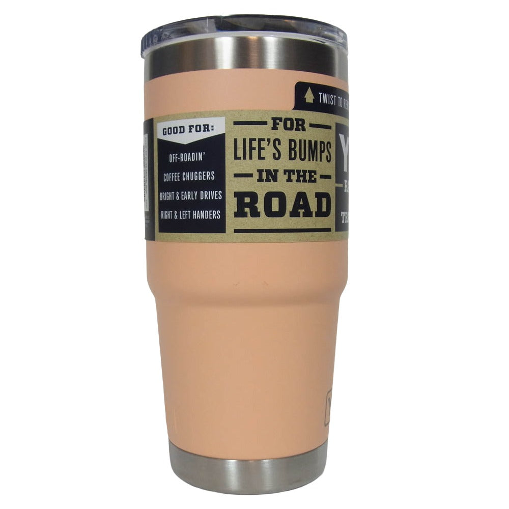 イエティ RAMBLER 20oz TRAVEL MUG lowcountry peach ランブラー 20オンス トラベルマグ マグカップ オレンジ系【極上美品】【中古】