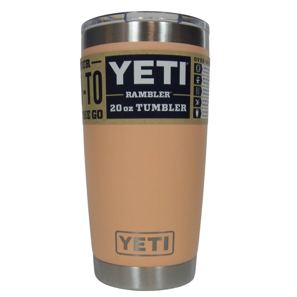 イエティ RAMBLER 20oz TUMBLER ランブラー 20オンス タンブラー マグカップ オレンジ系【極上美品】【中古】