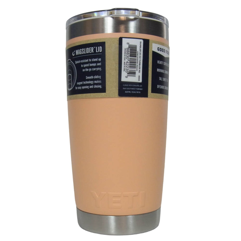 イエティ RAMBLER 20oz TUMBLER ランブラー 20オンス タンブラー マグカップ オレンジ系【極上美品】【中古】