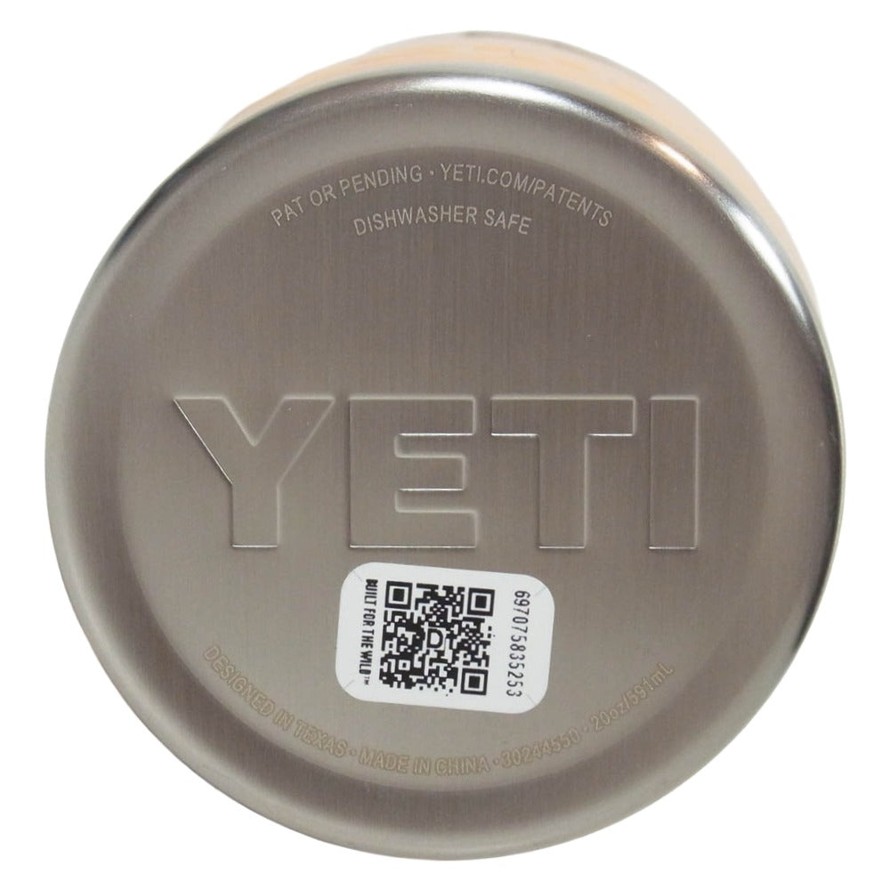 イエティ RAMBLER 20oz TUMBLER ランブラー 20オンス タンブラー マグカップ オレンジ系【極上美品】【中古】