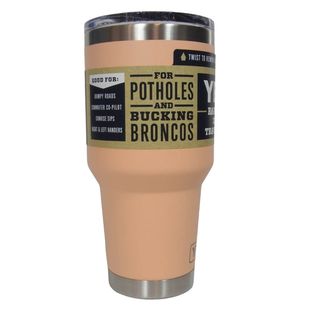 イエティ RAMBLER 30oz TRAVEL MUG lowcountry peach ランブラー 30オンス トラベルマグ マグカップ オレンジ系【極上美品】【中古】