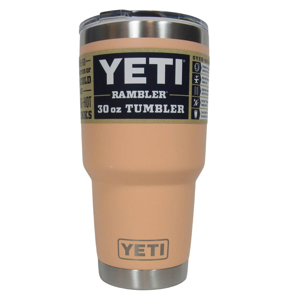 イエティ RAMBLER 30oz TUMBLER lowcountry peach ランブラー 30オンス タンブラー マグカップ オレンジ系【極上美品】【中古】