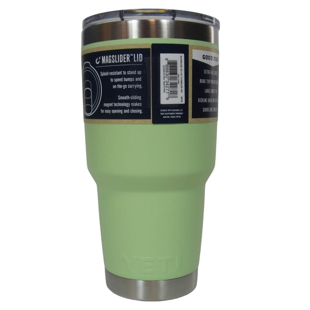 イエティ RAMBLER 30oz TUMBLER key lime ランブラー 30オンス タンブラー マグカップ ライトグリーン系【極上美品】【中古】