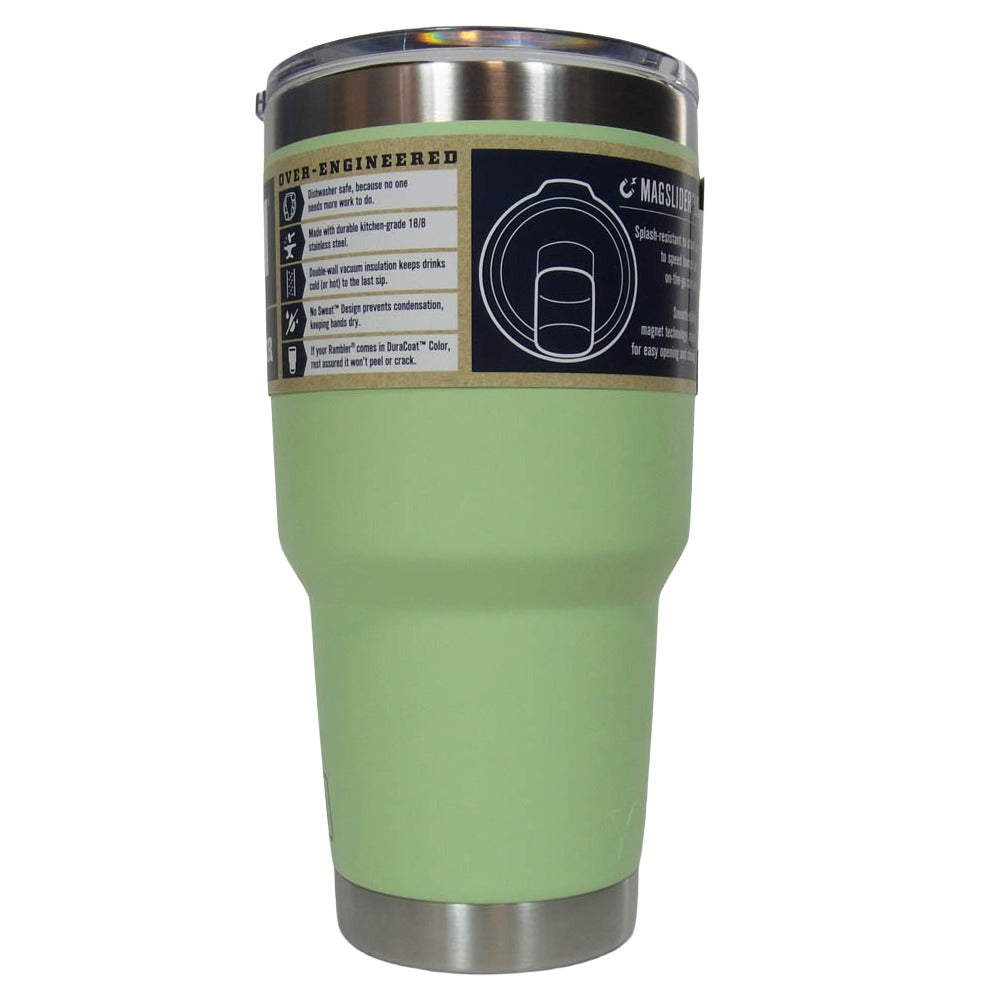 イエティ RAMBLER 30oz TUMBLER key lime ランブラー 30オンス タンブラー マグカップ ライトグリーン系【極上美品】【中古】