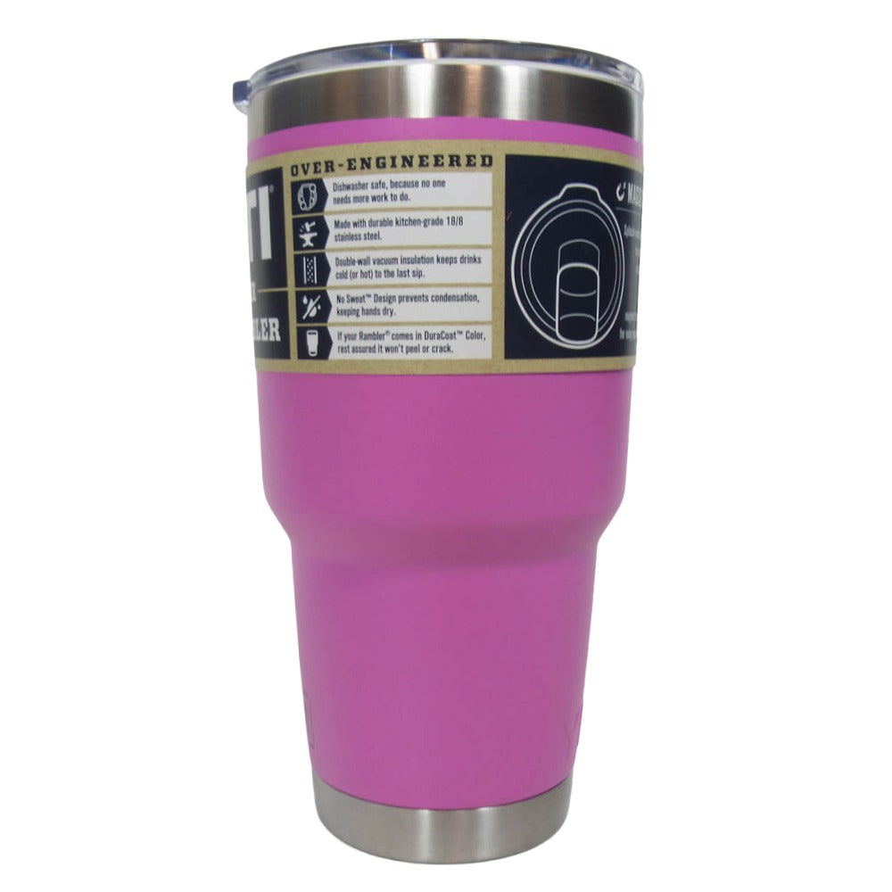 イエティ RAMBLER 30oz TUMBLER wf fuchsia ランブラー 30オンス タンブラー マグカップ ピンク系【極上美品】【中古】