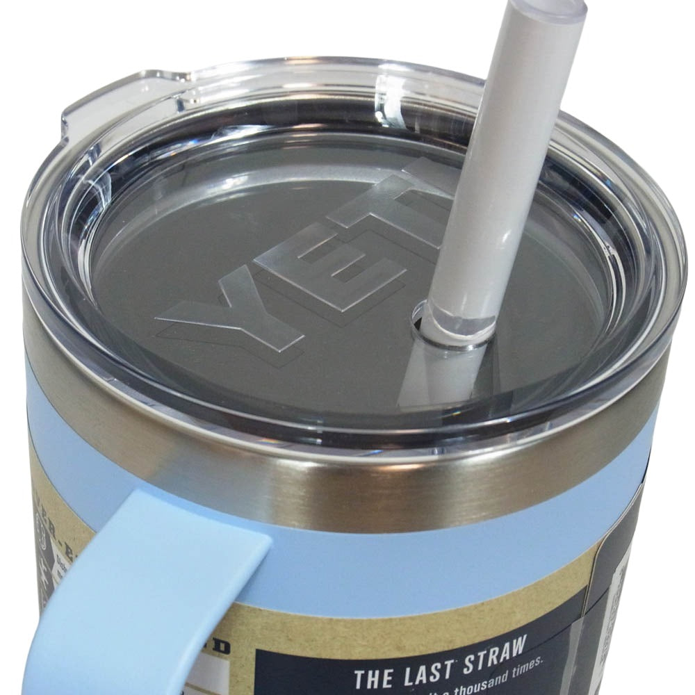 イエティ Rambler 42oz Straw Mug With Straw Lid big sky blue ランブラー 42オンス ストローマグ 水筒 ライトブルー系【極上美品】【中古】