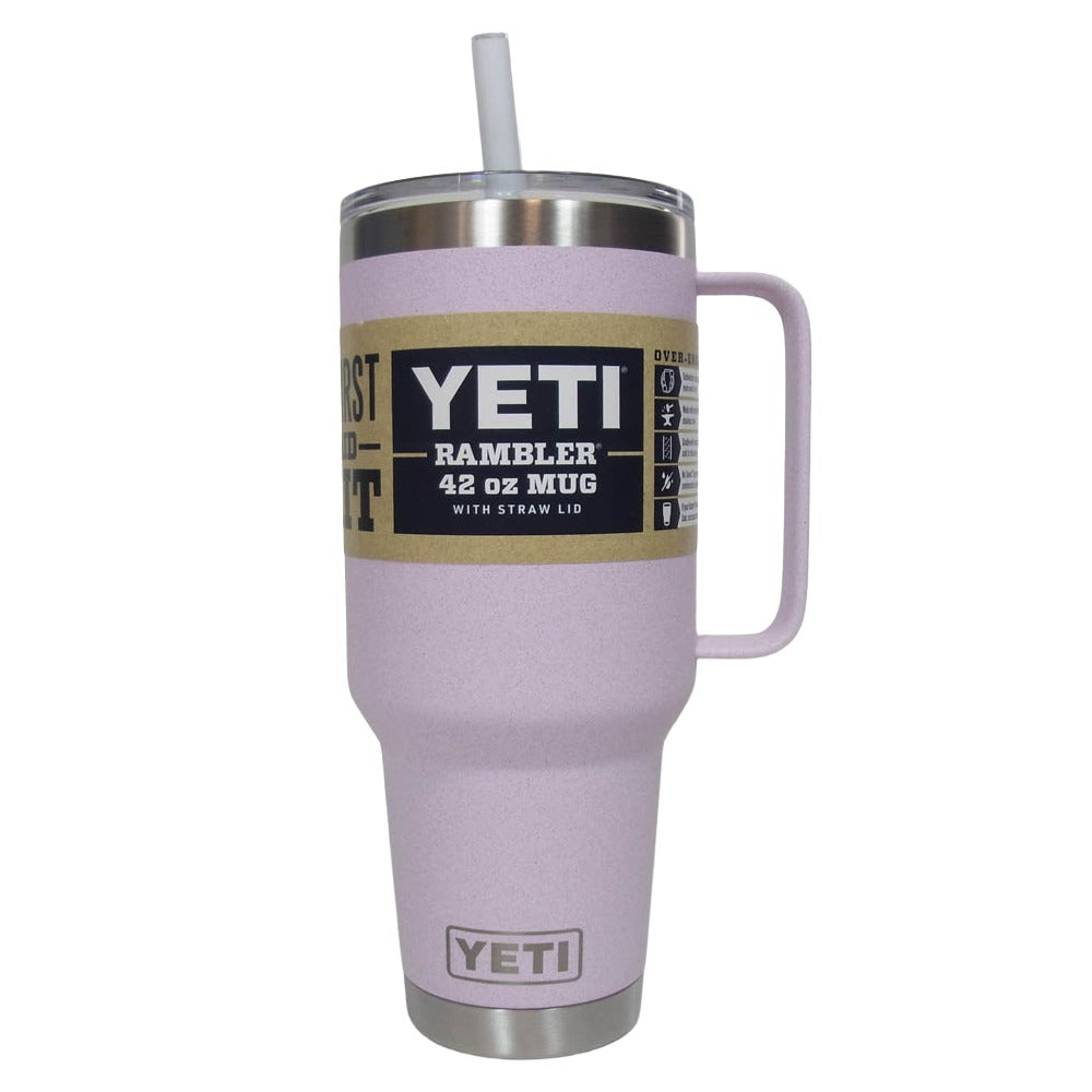イエティ Rambler 42oz Straw Mug With Straw Lid cherry blossom ランブラー 42オンス ストローマグ 水筒 ピンク系【極上美品】【中古】