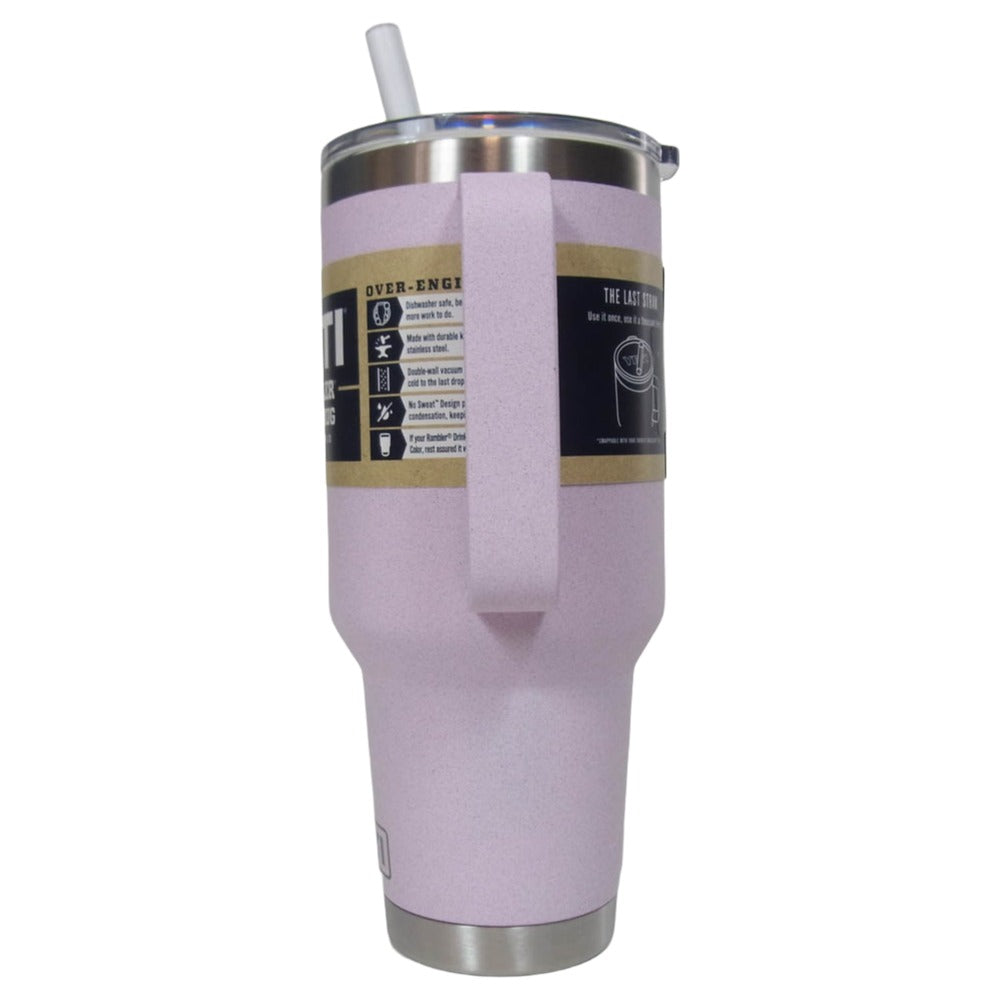 イエティ Rambler 42oz Straw Mug With Straw Lid cherry blossom ランブラー 42オンス ストローマグ 水筒 ピンク系【極上美品】【中古】