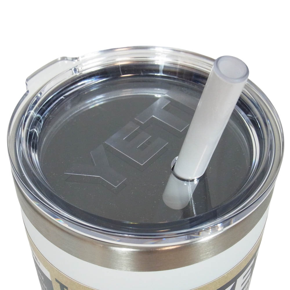 イエティ Rambler 42oz Straw Mug With Straw Lid white ランブラー 42オンス ストローマグ 水筒 ホワイト系【極上美品】【中古】