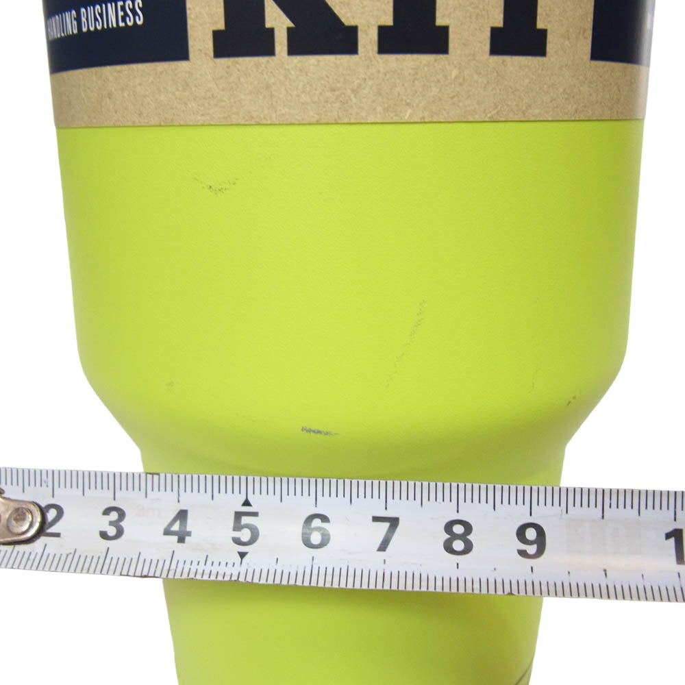イエティ Rambler 42oz Straw Mug With Straw Lid firefly yellow ランブラー 42オンス ストローマグ 水筒 イエロー系【極上美品】【中古】