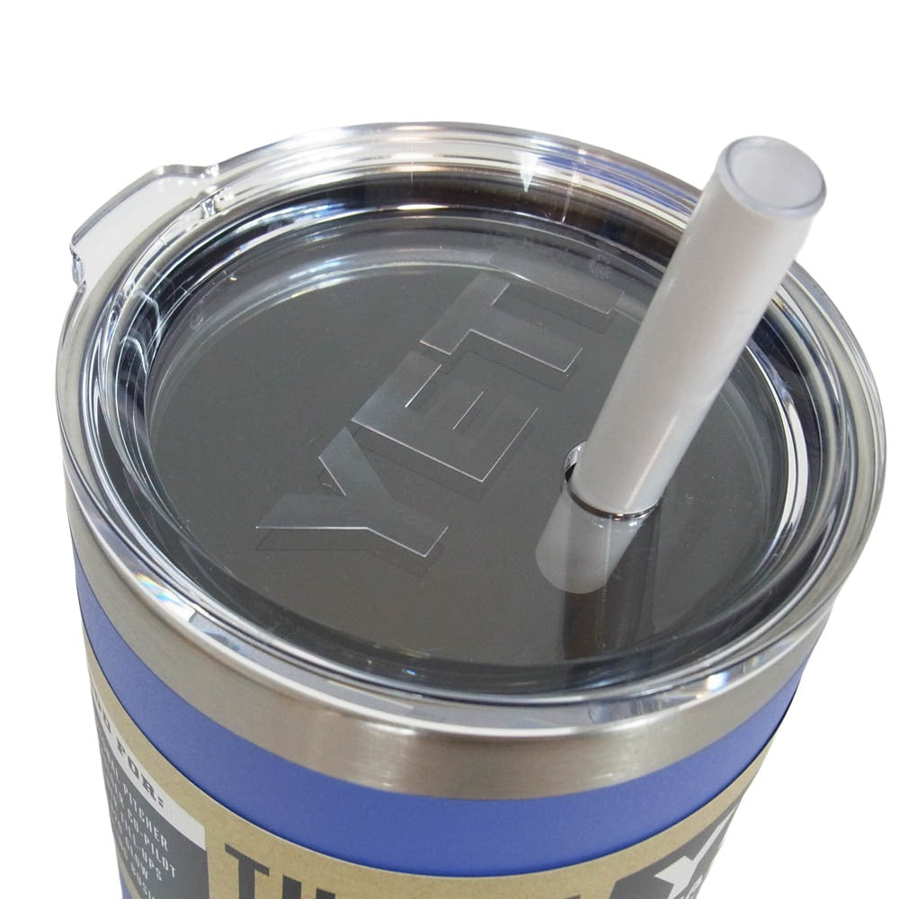 イエティ Rambler 42oz Straw Mug With Straw Lid ultramarine violet ランブラー 42オンス ストローマグ 水筒 ブルー系【極上美品】【中古】