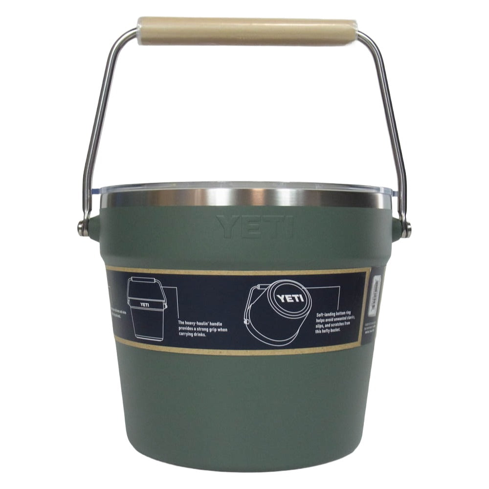 イエティ RAMBLER BEVERAGE BUCKET ビバレッジバケット バケツ カーキ系【極上美品】【中古】