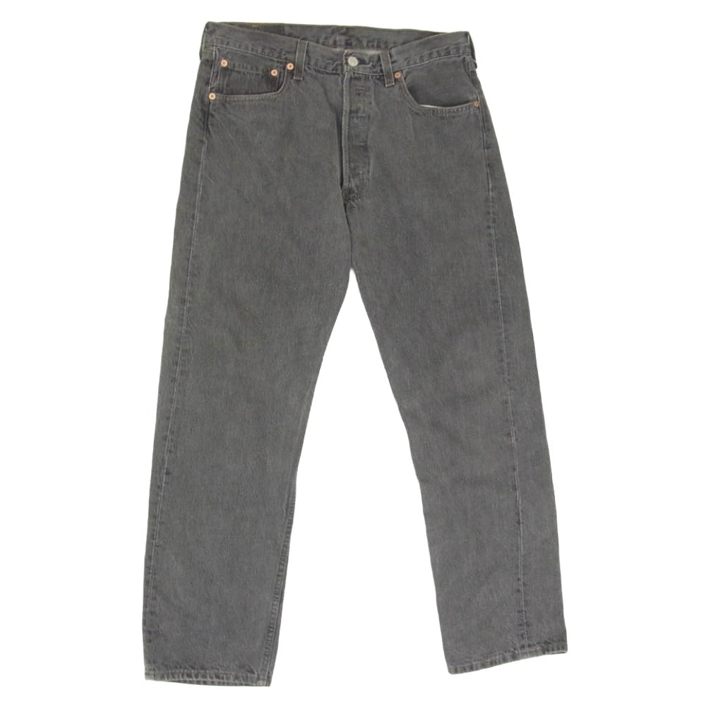 Levi's リーバイス USA製 90s 501 先染めブラックデニム ボタン裏653 スモールe Black Denim Pants デニムパンツ ジーンズ ブラック系 34【中古】