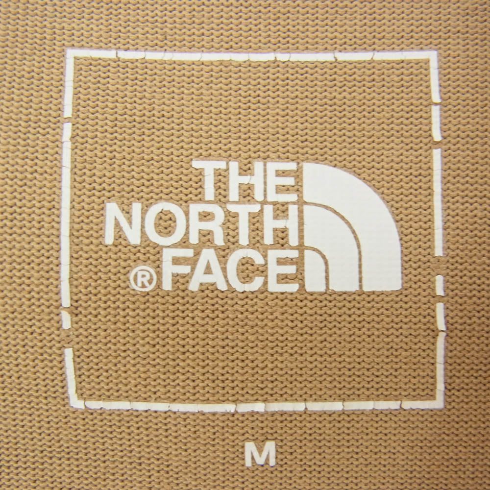 THE NORTH FACE ノースフェイス 24SS NT32340 S/S Entrance Permission Tee ロゴ刺繍 バックプリント ショートスリーブ エントランス パーミッション 半袖 Tシャツ ベージュ系 M【中古】