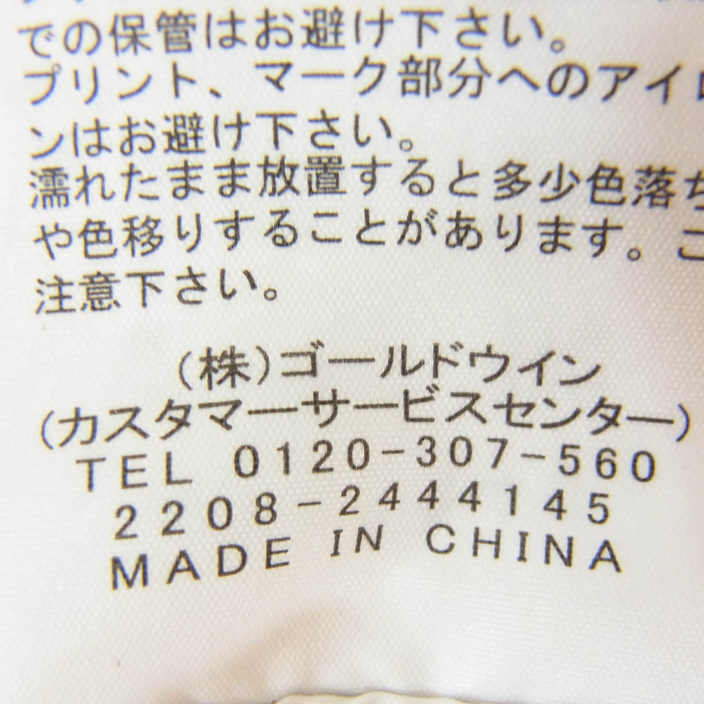 THE NORTH FACE ノースフェイス 24SS NT32340 S/S Entrance Permission Tee ロゴ刺繍 バックプリント ショートスリーブ エントランス パーミッション 半袖 Tシャツ ベージュ系 M【中古】