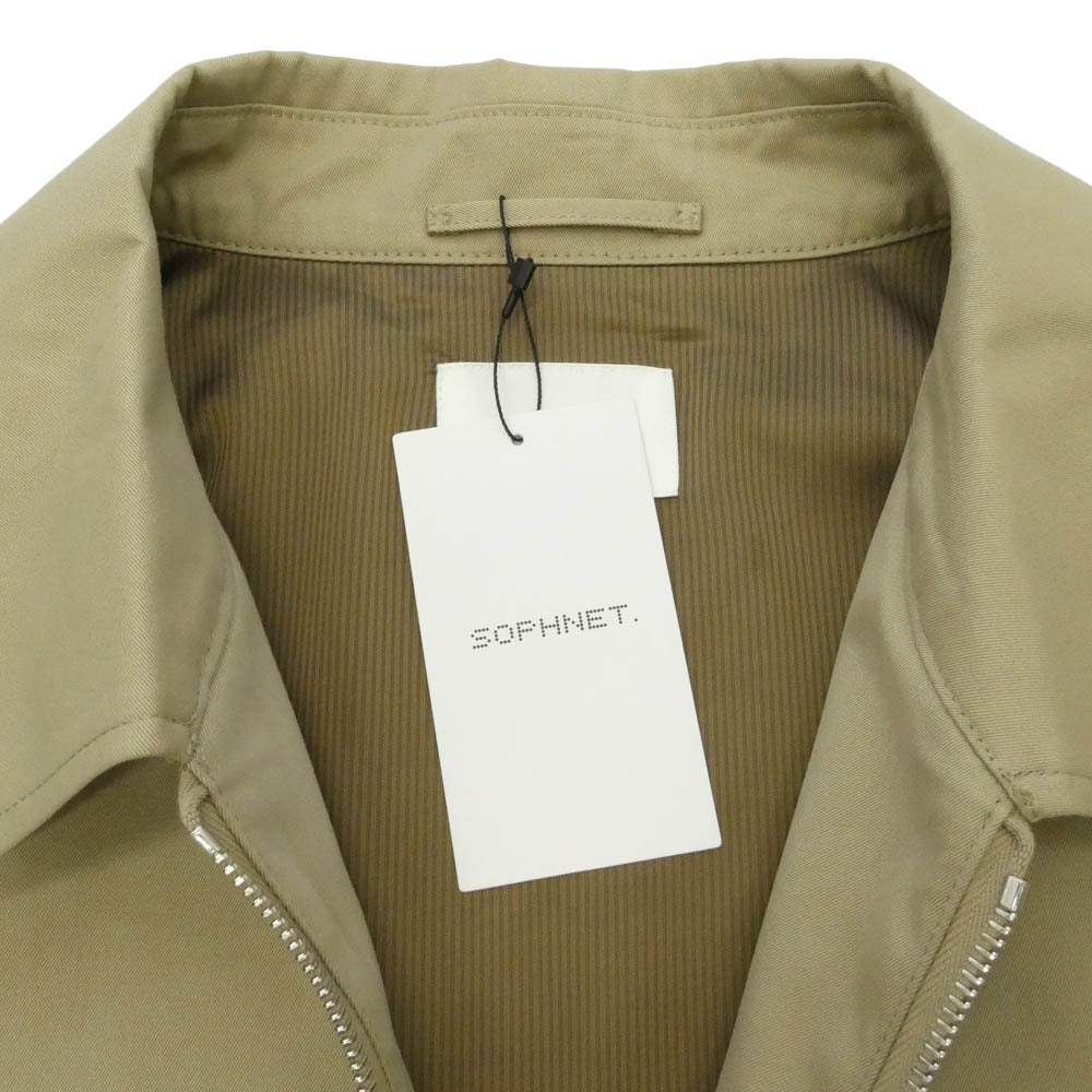 SOPHNET. ソフネット 25SS SOPH-250001 HARRINGTON JACKET ハリントン ジャケット ブルゾン ベージュ系 M【極上美品】【中古】